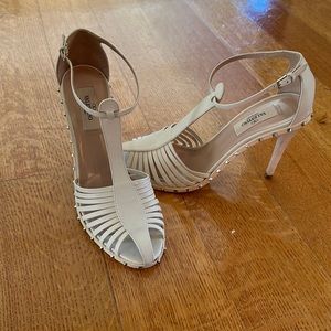 Valentino Cream studded Sandals